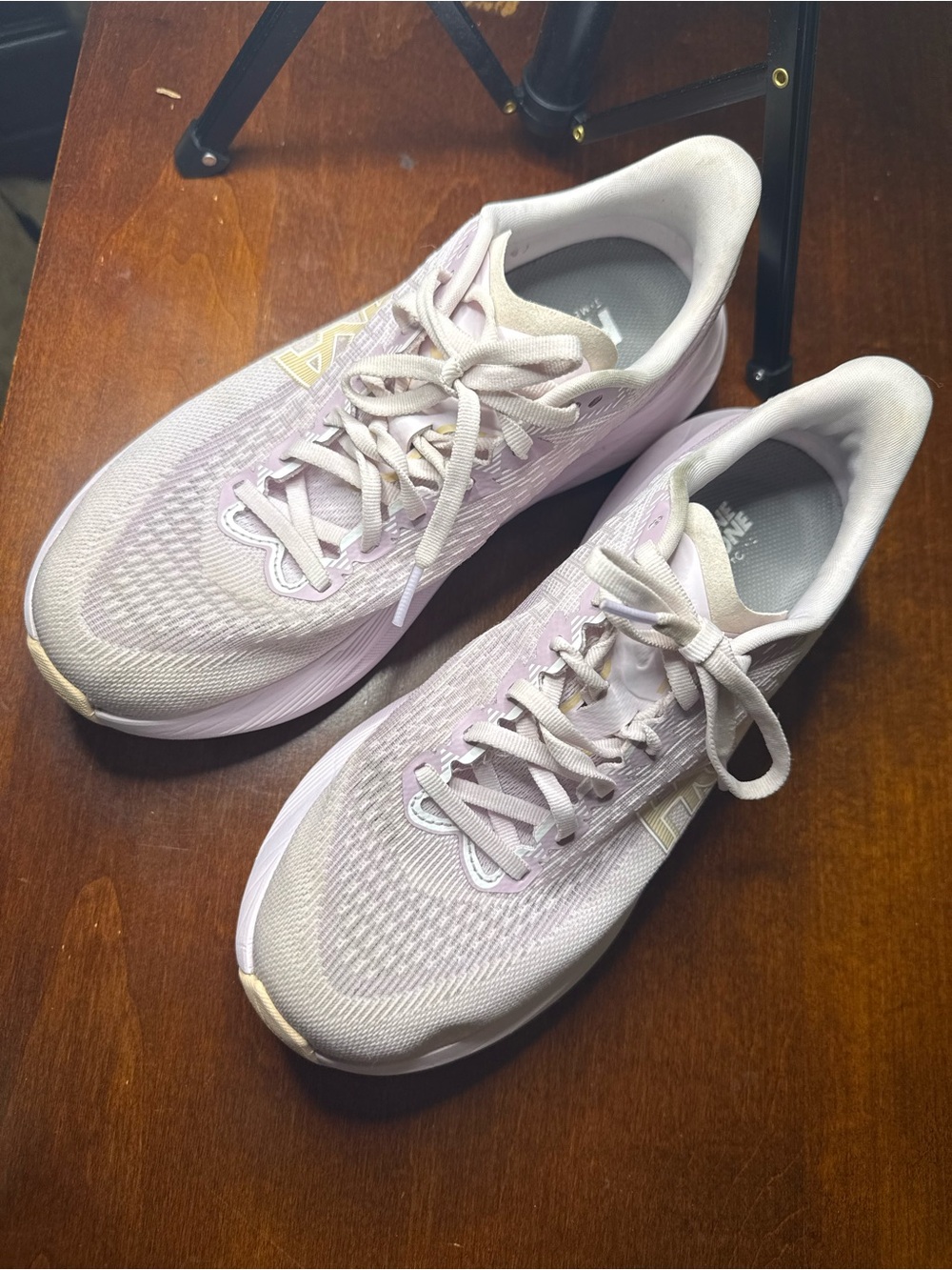 HOKA Mach 7 Womens 8.5 Running Shoes Lilac Cream Tangerine Glow 1171938-LRMT
